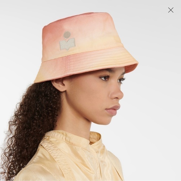 ISABEL MARANT Haley Cloudy Cotton Logo Bucket Hat main image 4